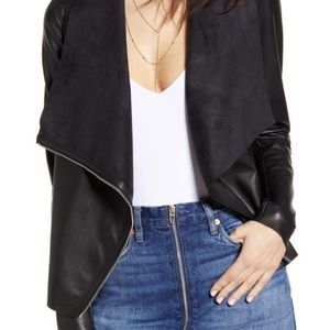 NWOT BLANKNYC onto the next faux leather drape front jacket
